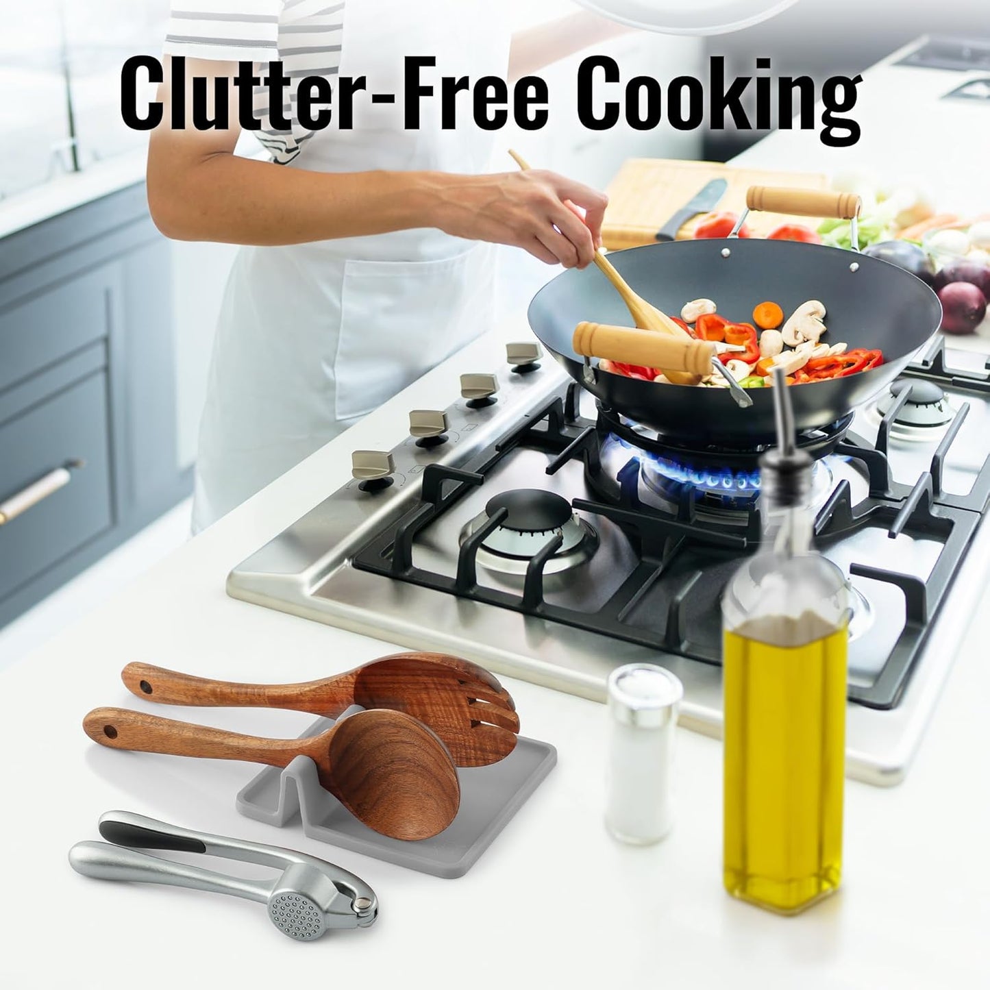 Silicone Non Stick Utensil Rest - BPA-Free