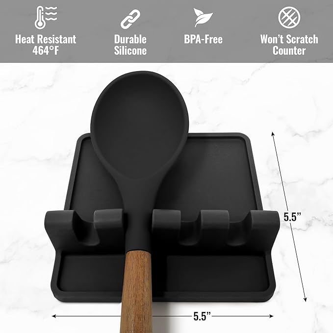 Silicone Non Stick Utensil Rest - BPA-Free